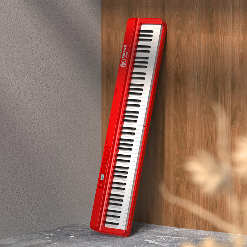 特倫斯發(fā)布了X88E折疊電鋼琴紅色限量版